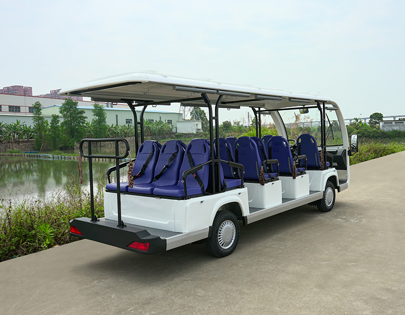 14座公交車座椅電動(dòng)觀光車高爾夫球車酒店景區(qū)樓盤(pán)物業(yè)度假村接待車看房車四輪電瓶車8座11座14座觀光車(圖3)